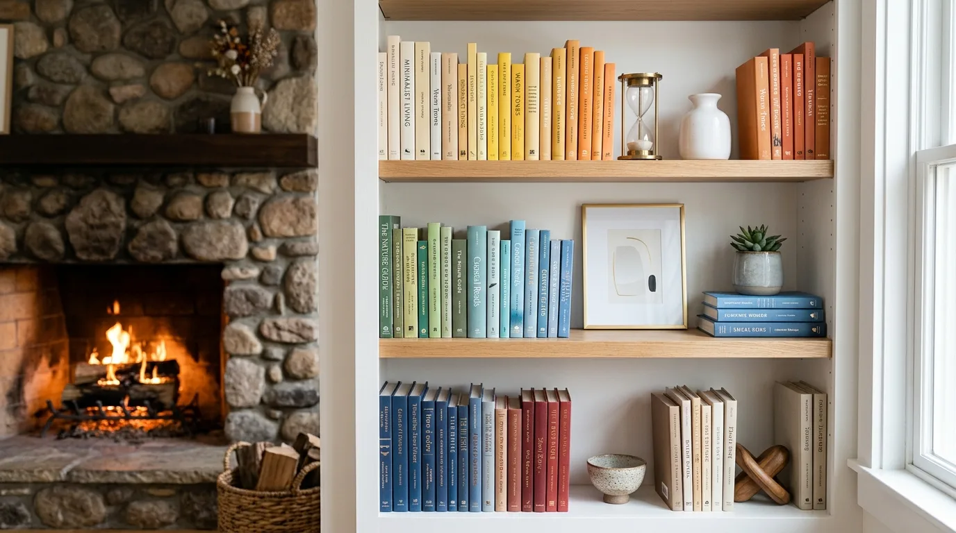 Use color to control how bold the wall feels inspiration for a living room with fireplace built-ins.